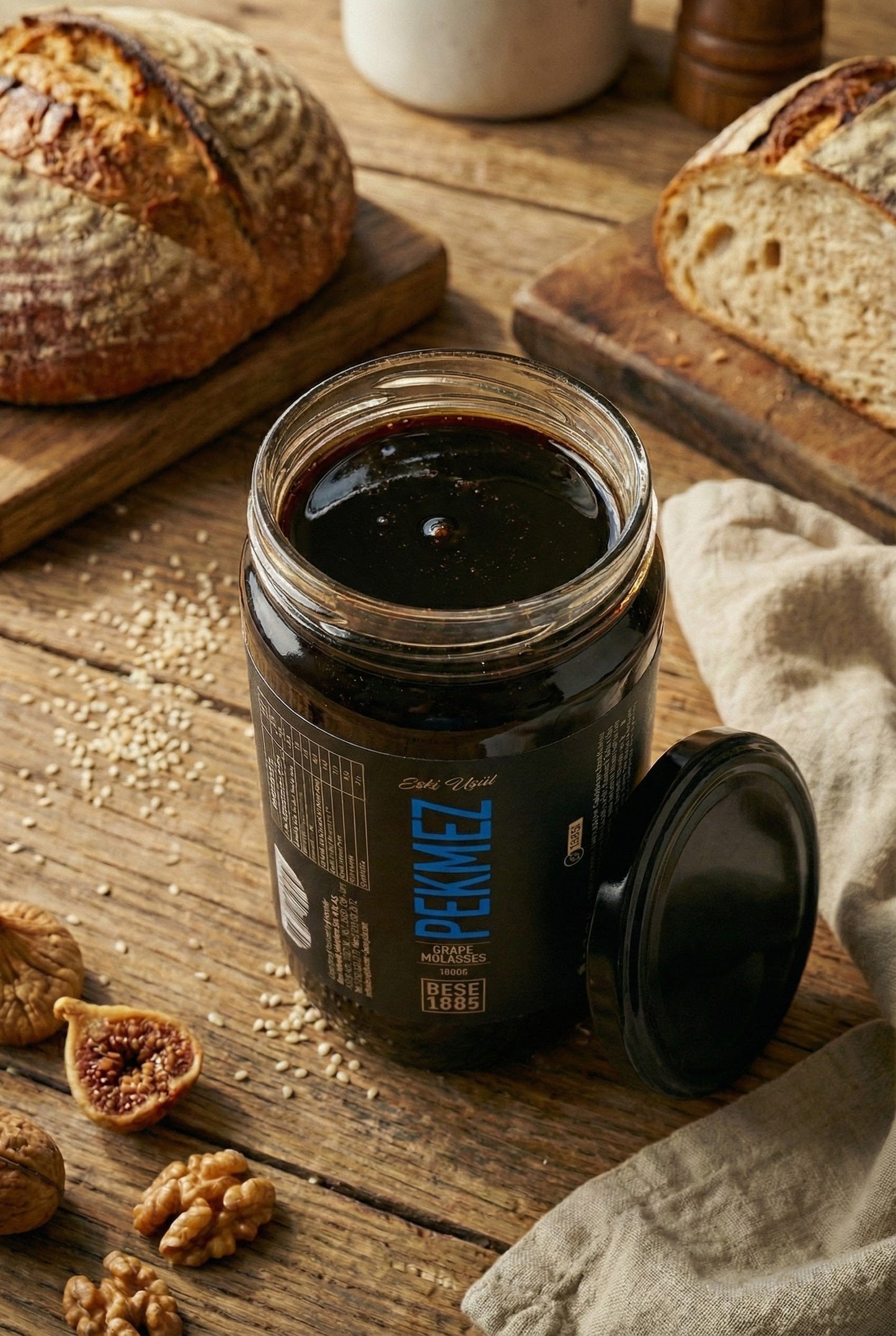 Premium Grape Molasses – 650g Glass Jar | Natural, Iron-Rich, Sugar-Free