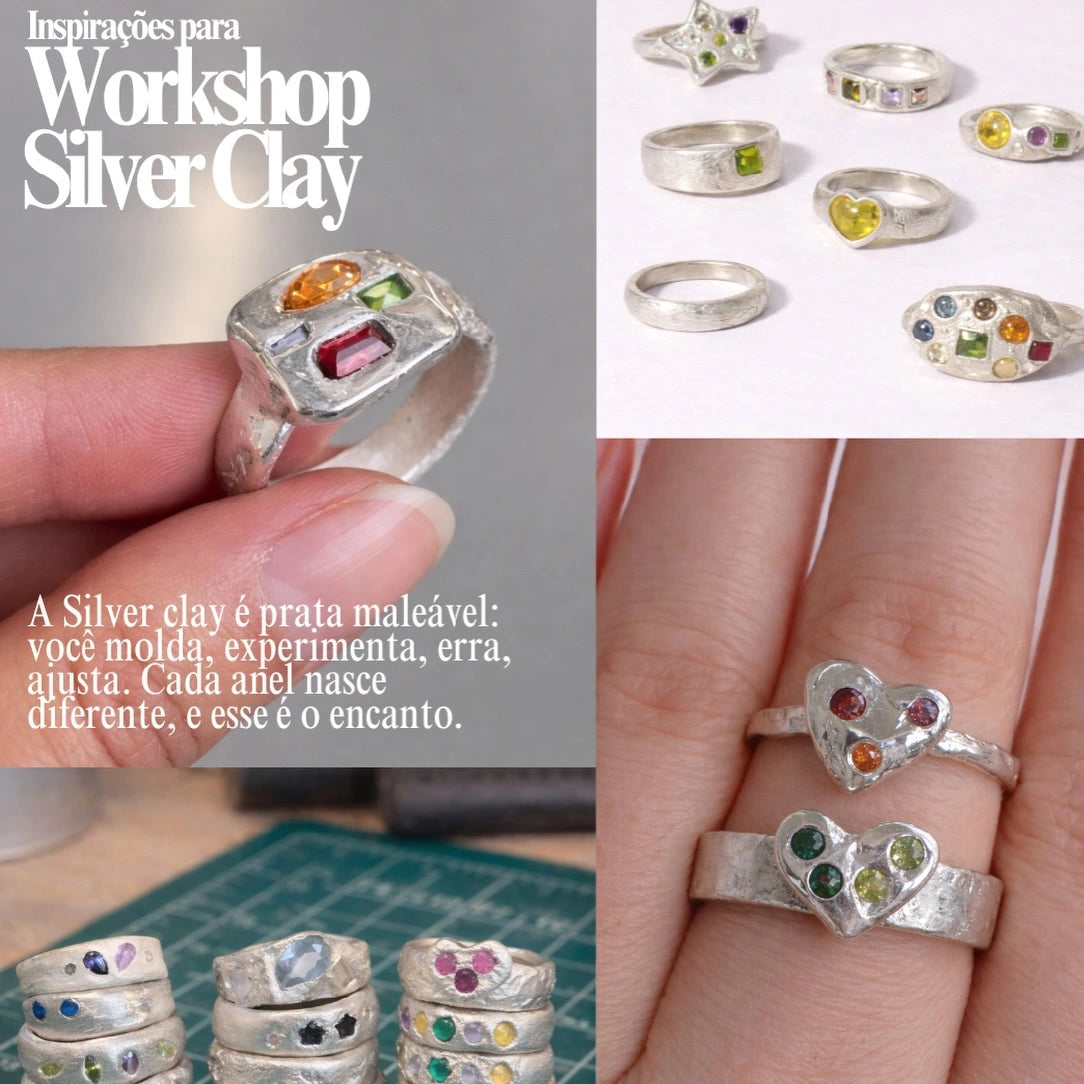 Workshop de Silver Clay | Valentine’s & Galentine’s. Desapega.nl