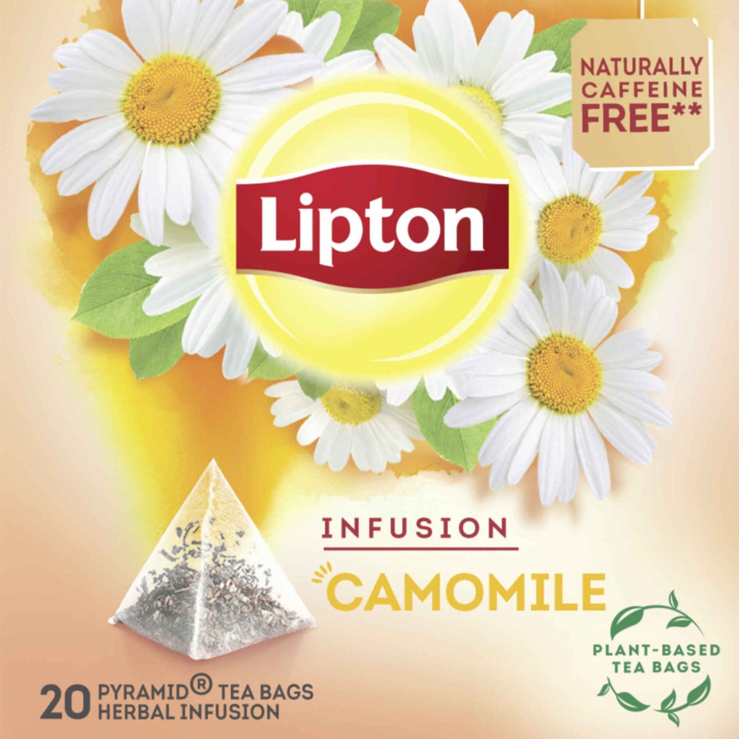 Lipton Infusão Camomila em Saquetas (Kamille pyramidezakjes) - 20 un | Chamomile Infusion Pyramid Tea Bags - Desapega