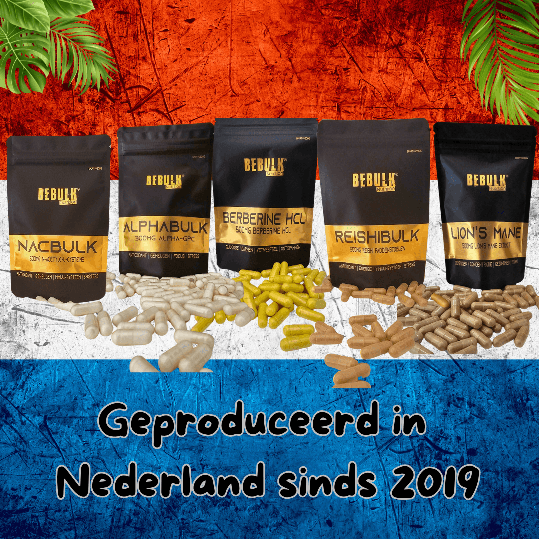 Berberine HCL 98% - 500mg - Vegan - BeBulk Nutrition