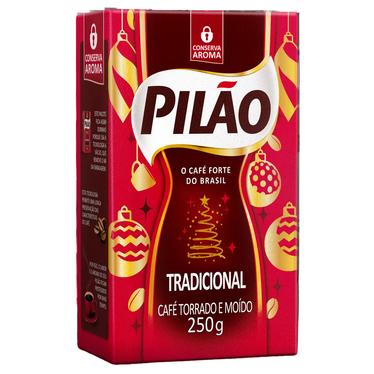 Café Pilão Tradicional 250g - Strong Brazilian Ground Coffee - Desapega