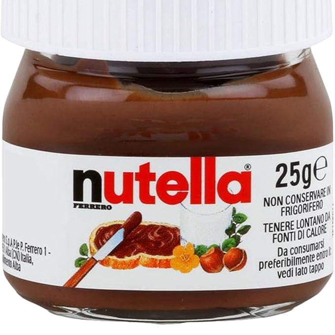 Ferrero Nutella Mini Design Glass 25g, chocolate hazelnut spread, Italian nut nugat cream - Desapega.nl
