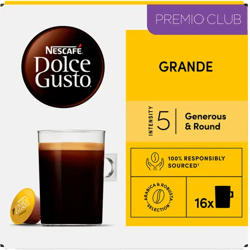 NESCAFÉ Dolce Gusto Café Grande Intenso 16 coffee capsules pack for intense Americano-style coffee - Desapega.nl