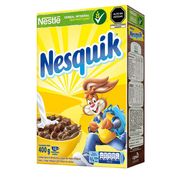 Nesquik Cereal 400g - Chocolatey Puffs of Whole Grain