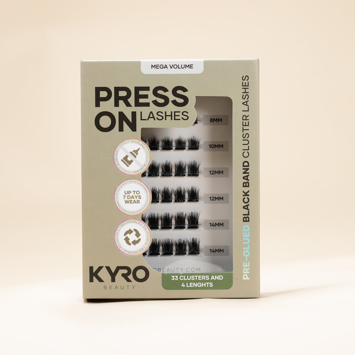 Pre-Glued Mega Volume - Press-On Lashes