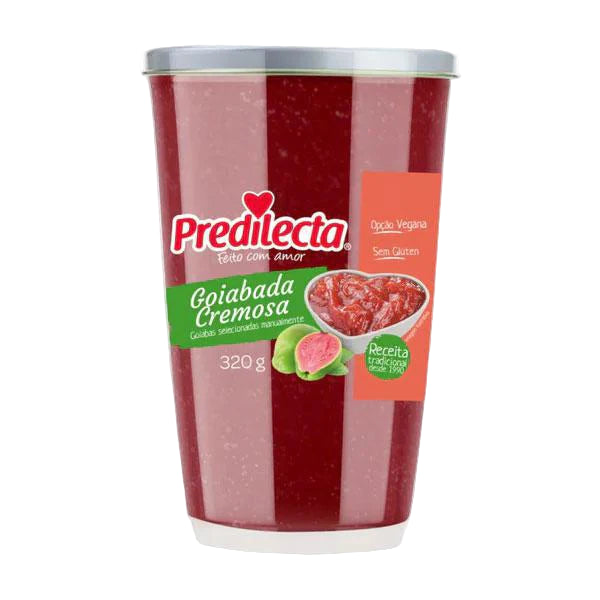 Predilecta Goiabada Cremosa 320g creamy guava paste in glass jar, authentic Brazilian sweet spread - Desapega.nl