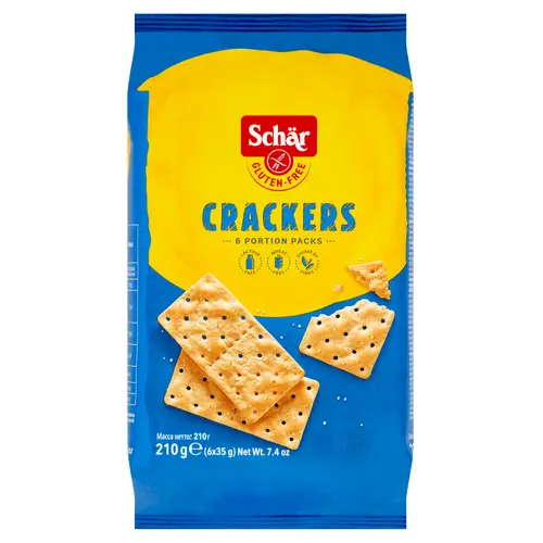 Schär Gluten-Free Crackers 210g package - crispy Italian crackers for celiac-friendly snacking - Desapega.nl