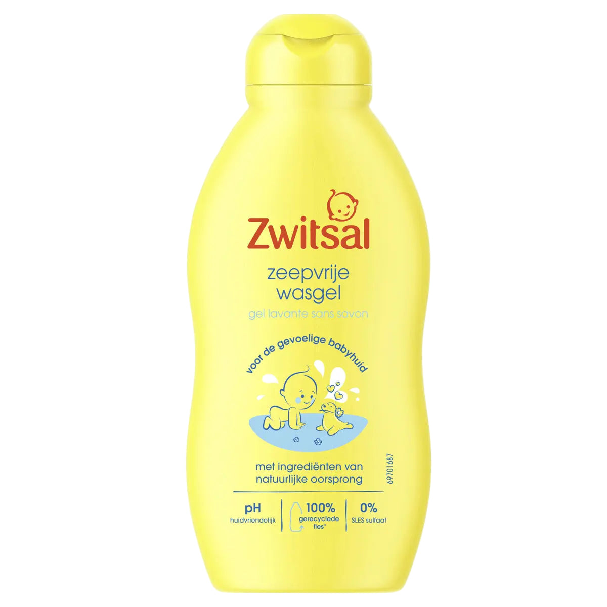 Zwitsal Zeepvrije Wasgel 200ml bottle with calendula, gentle baby skin care - buy from Desapega.nl