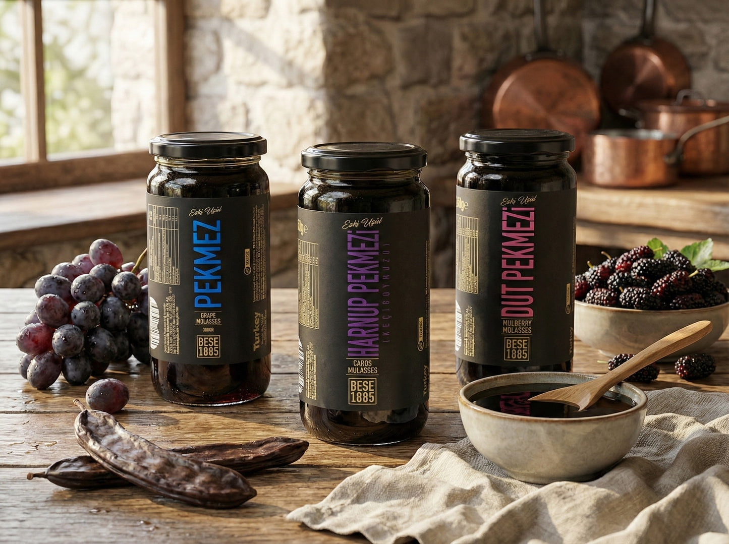 Molasses Variety Pack – 3 x 300g (Mulberry, Grape & Harput)
