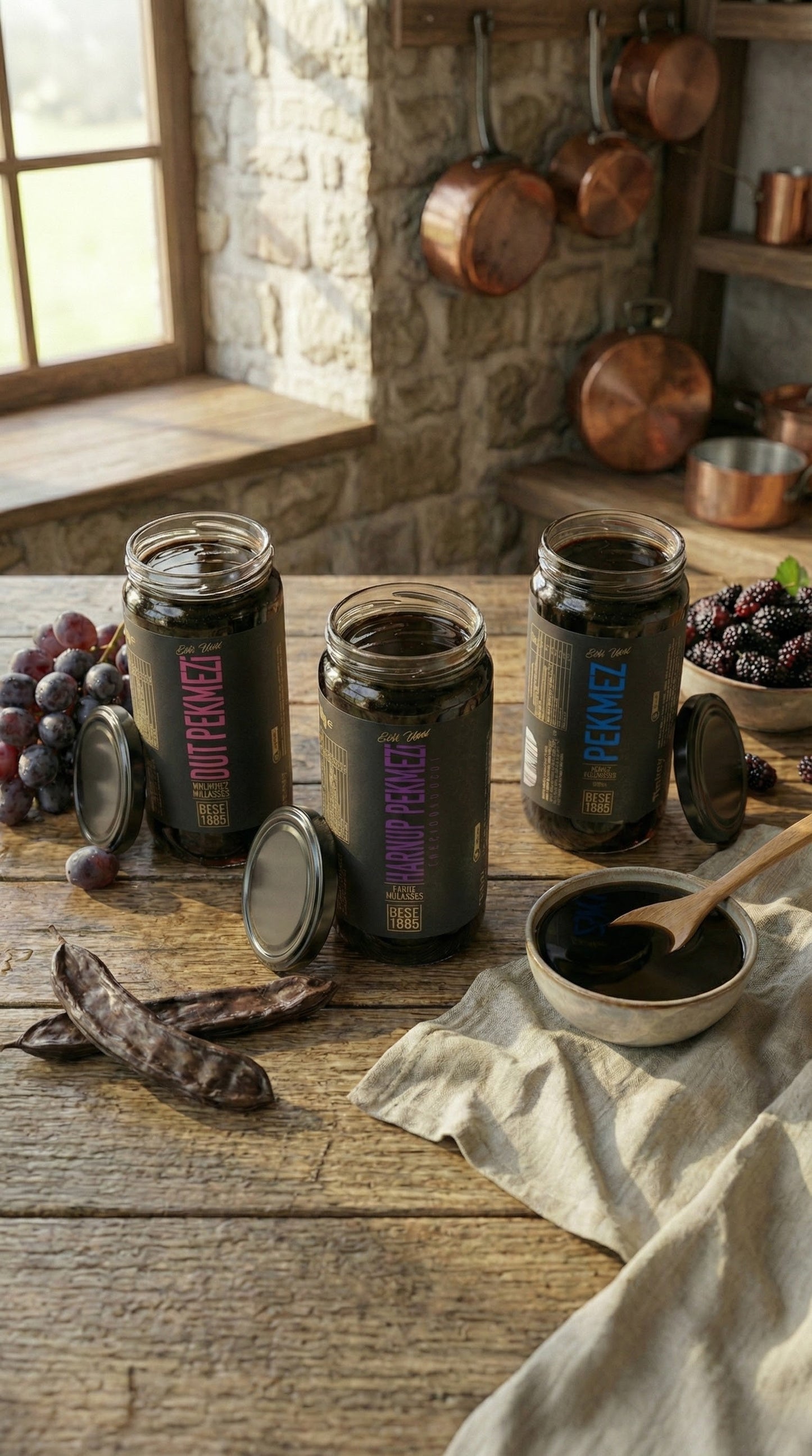 Molasses Variety Pack – 3 x 300g (Mulberry, Grape & Harput)