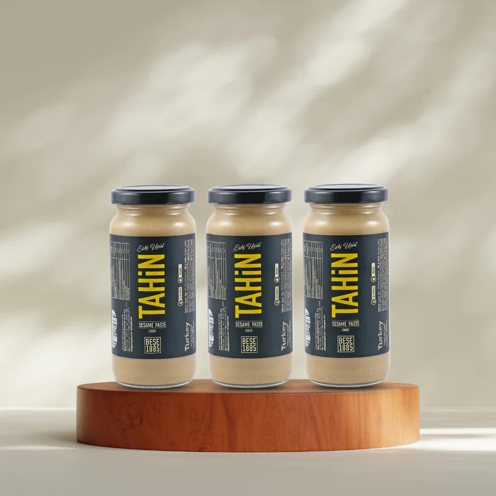 Stone-Ground Premium Tahini – 230g  3-Pack