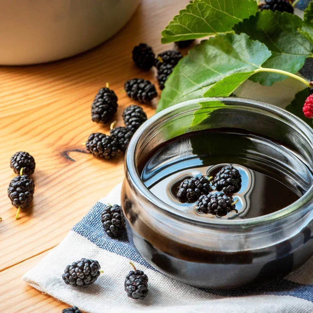 Premium Mulberry Molasses – 650g Glass Jar | Natural, Sugar-Free, Rich in Iron