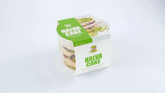 Premium Halva Cake – 450g – Pistachio & Chocolate