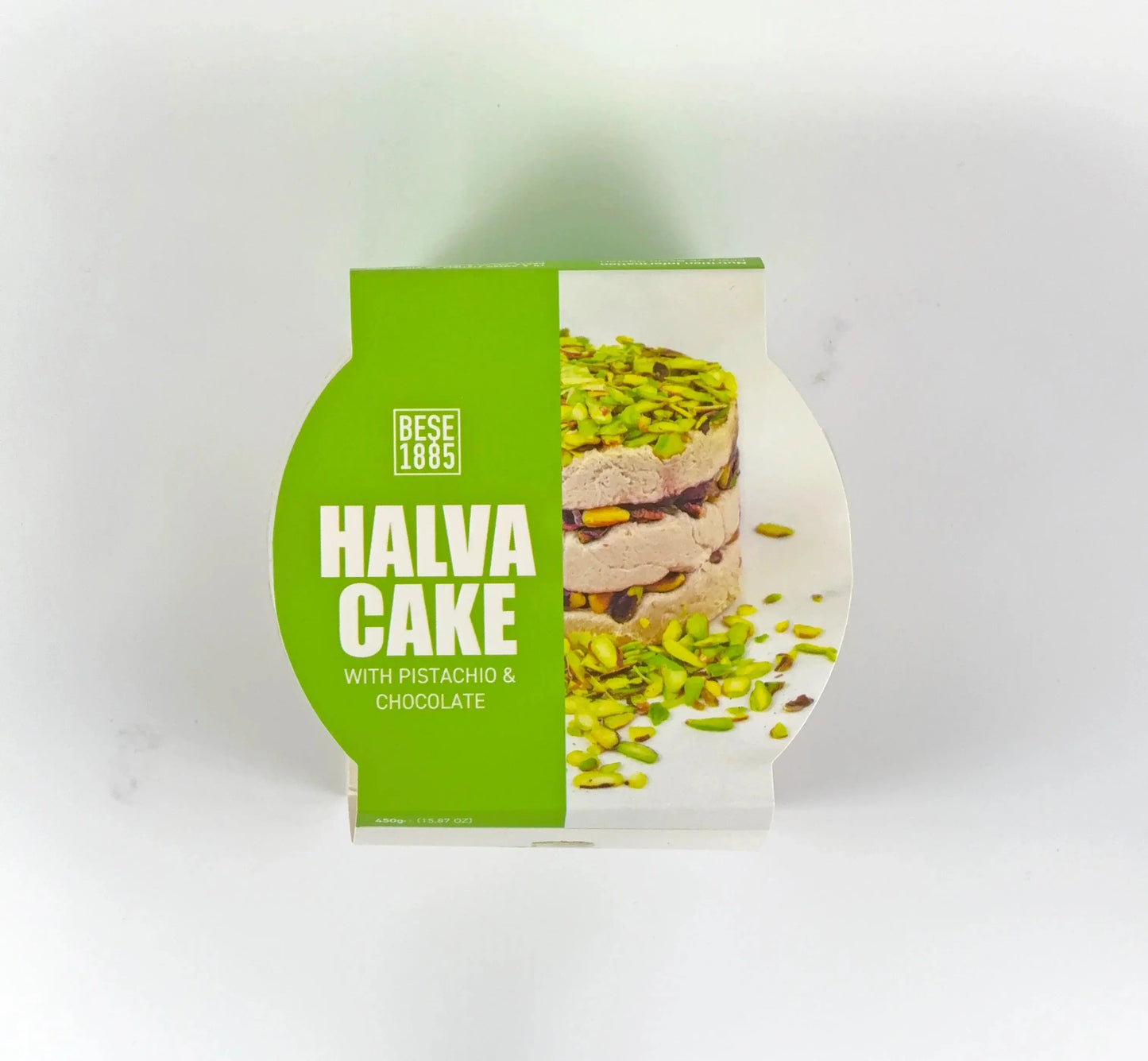 Premium Halva Cake – 450g – Pistachio & Chocolate