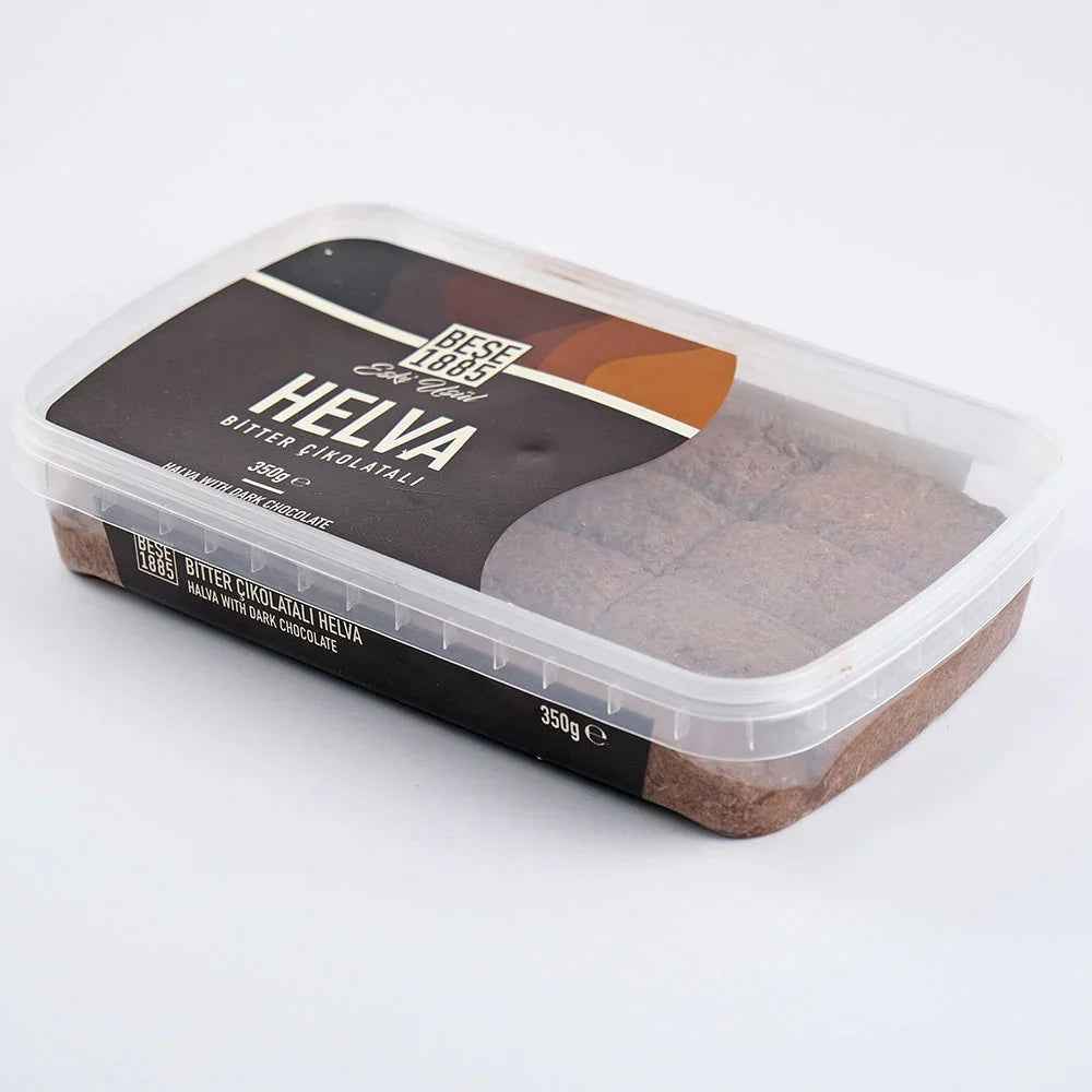Halva de Tahine Premium – 350g – Chocolate Amargo
