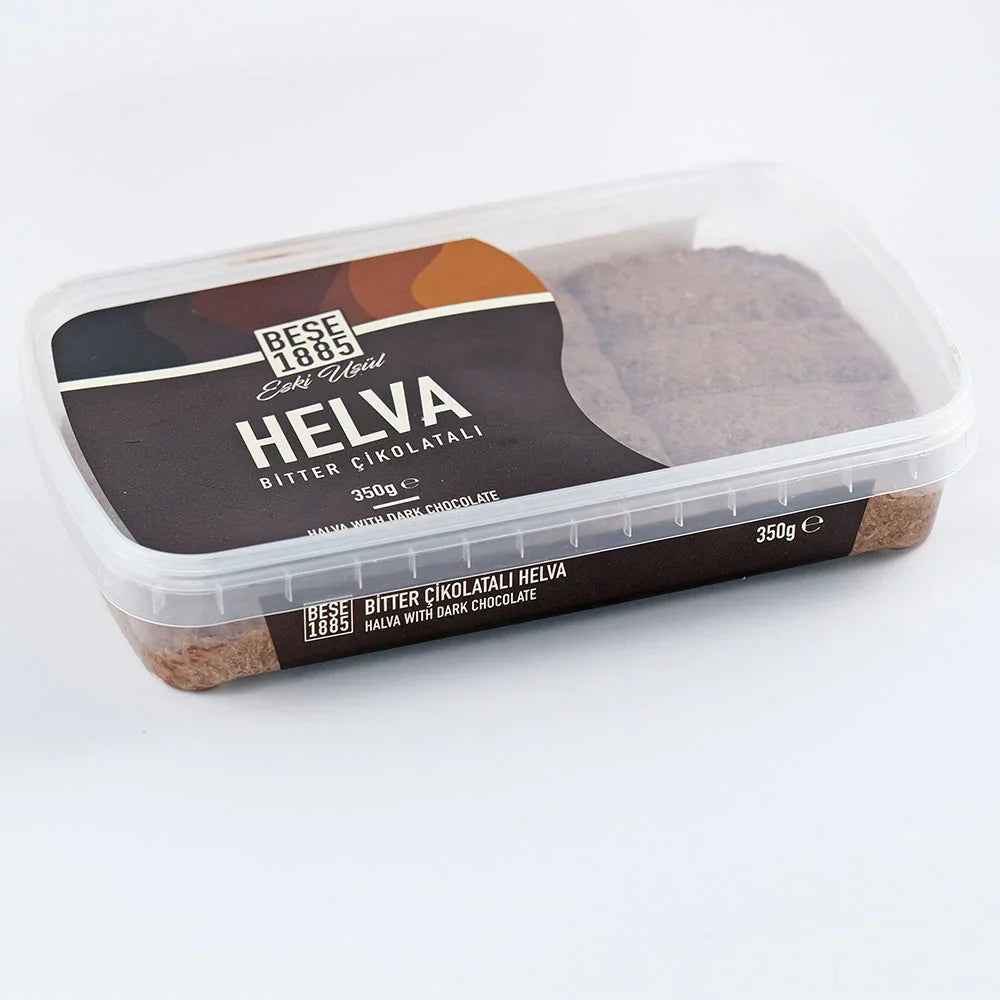 Halva de Tahine Premium – 350g – Chocolate Amargo