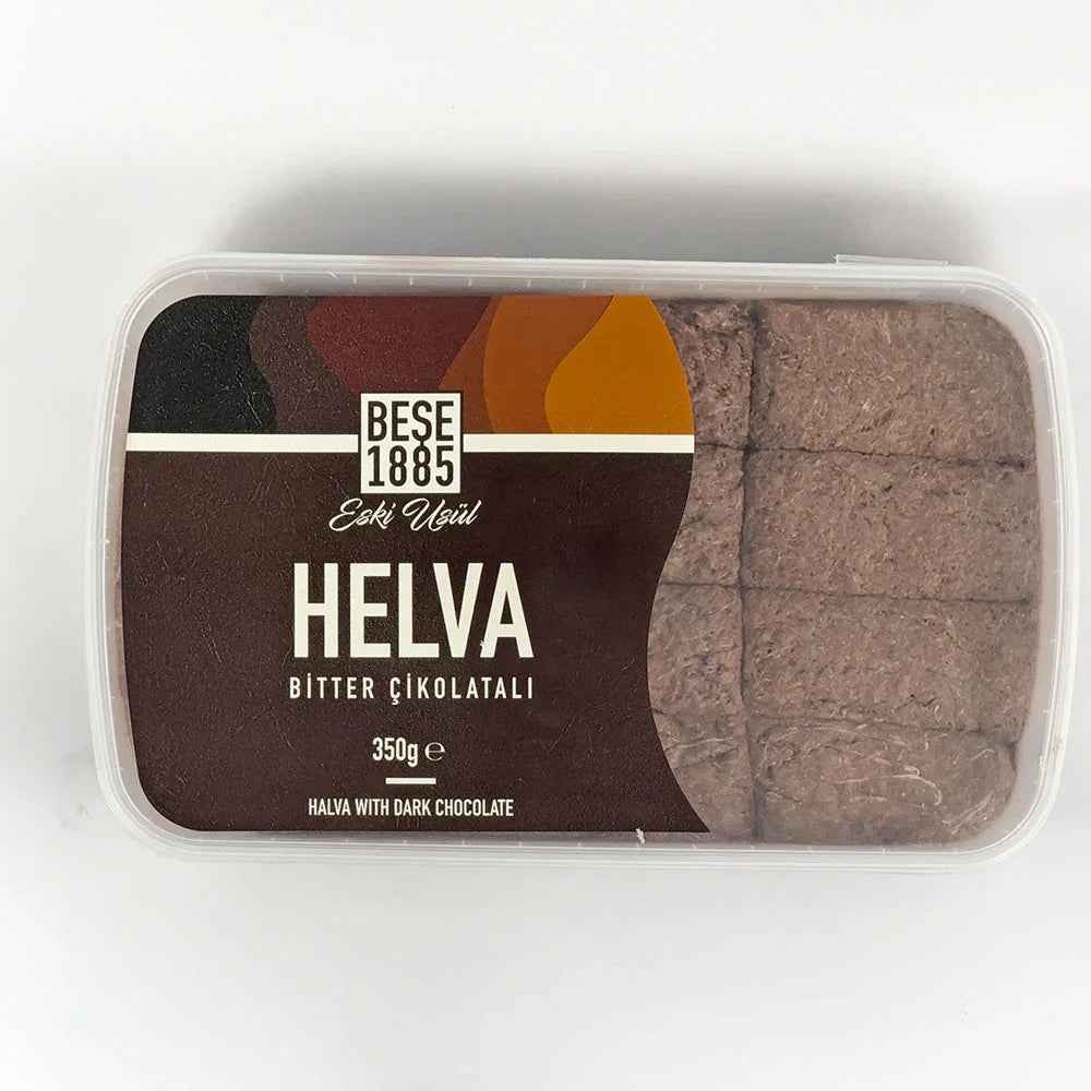 Halva de Tahine Premium – 350g – Chocolate Amargo