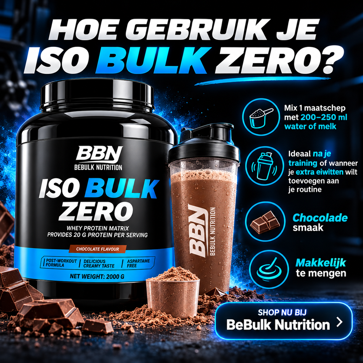 Iso Bulk Zero - BeBulk Nutrition