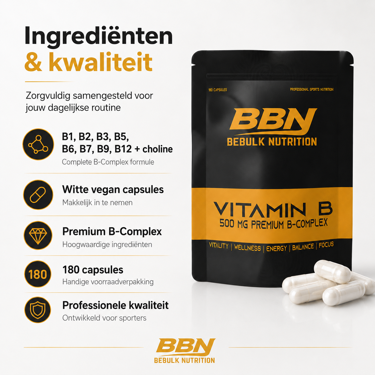 Vitamine B-Complex – BeBulk Nutrition