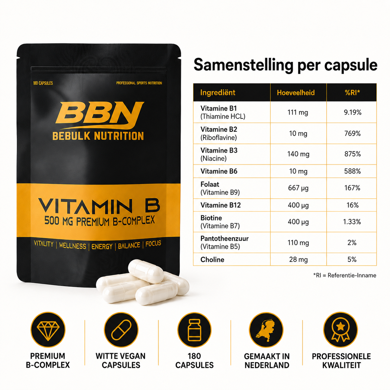 Vitamine B-Complex – BeBulk Nutrition