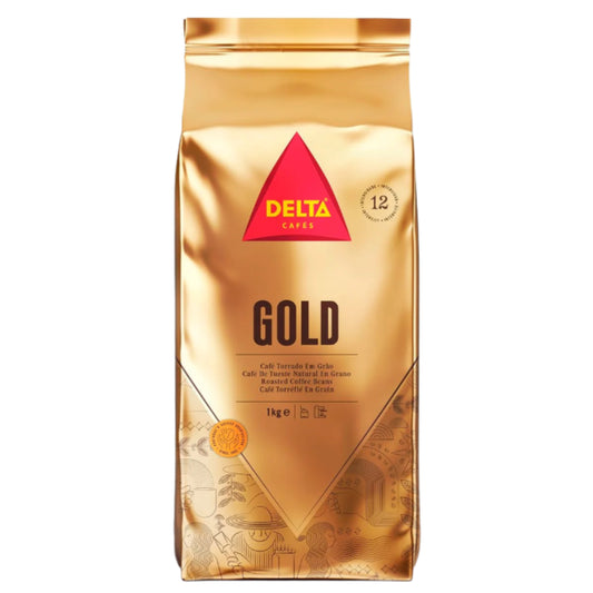 Café Delta Gold Whole Bean Coffee 1kg - Premium Portuguese Blend