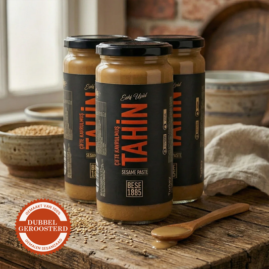 Double-Roasted Premium Tahini – 500g  3-Pack