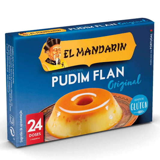 El Mandarín Preparado para Pudim Flan 4 x 4.8g - Spanish Flan Mix - Desapega