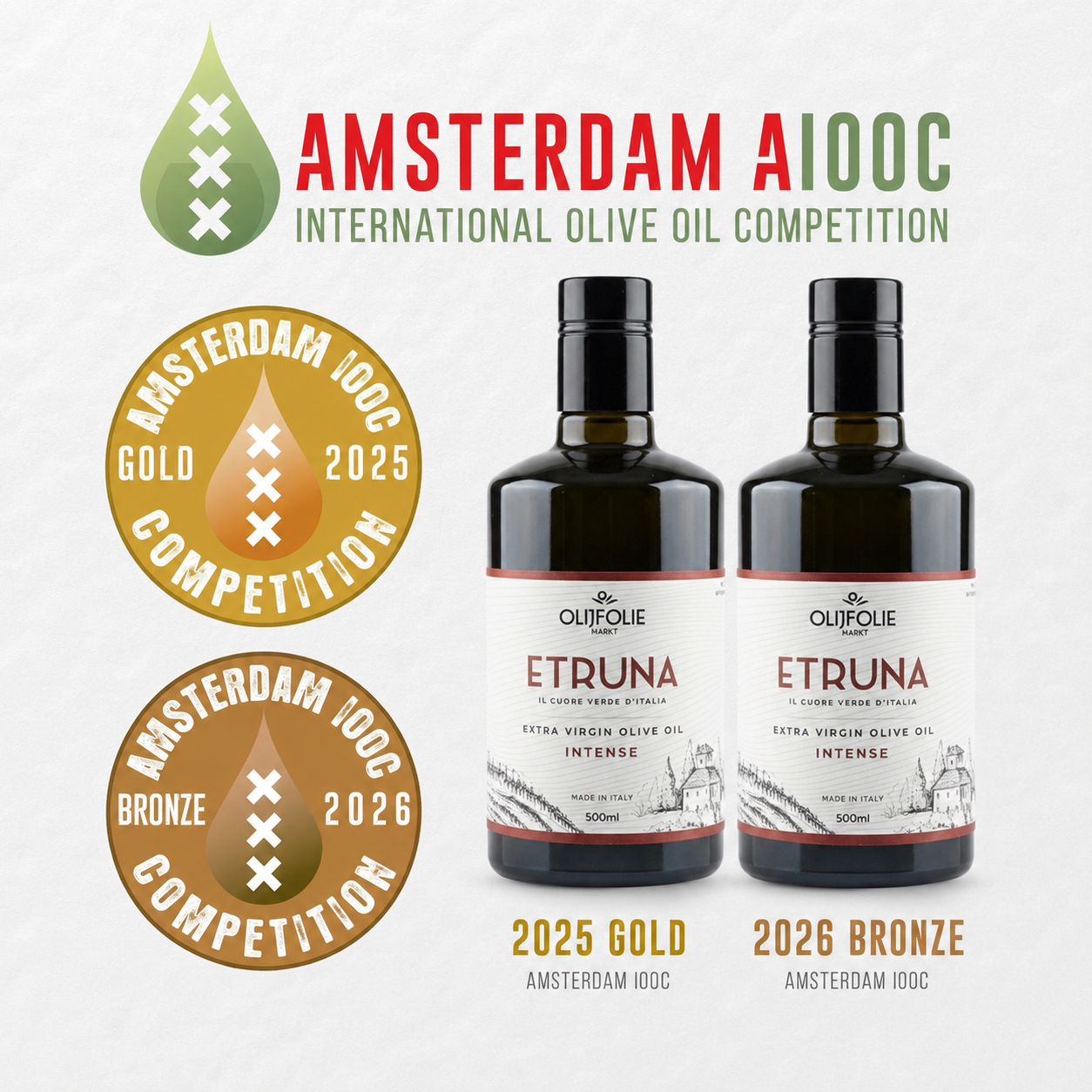 Etruna Intense BIO Extra Vierge Olijfolie | Limited Harvest Umbrië