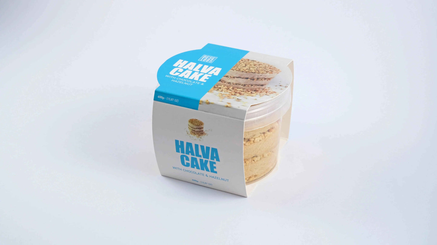 Bolo Halva Premium – 450g – Avelã e Chocolate