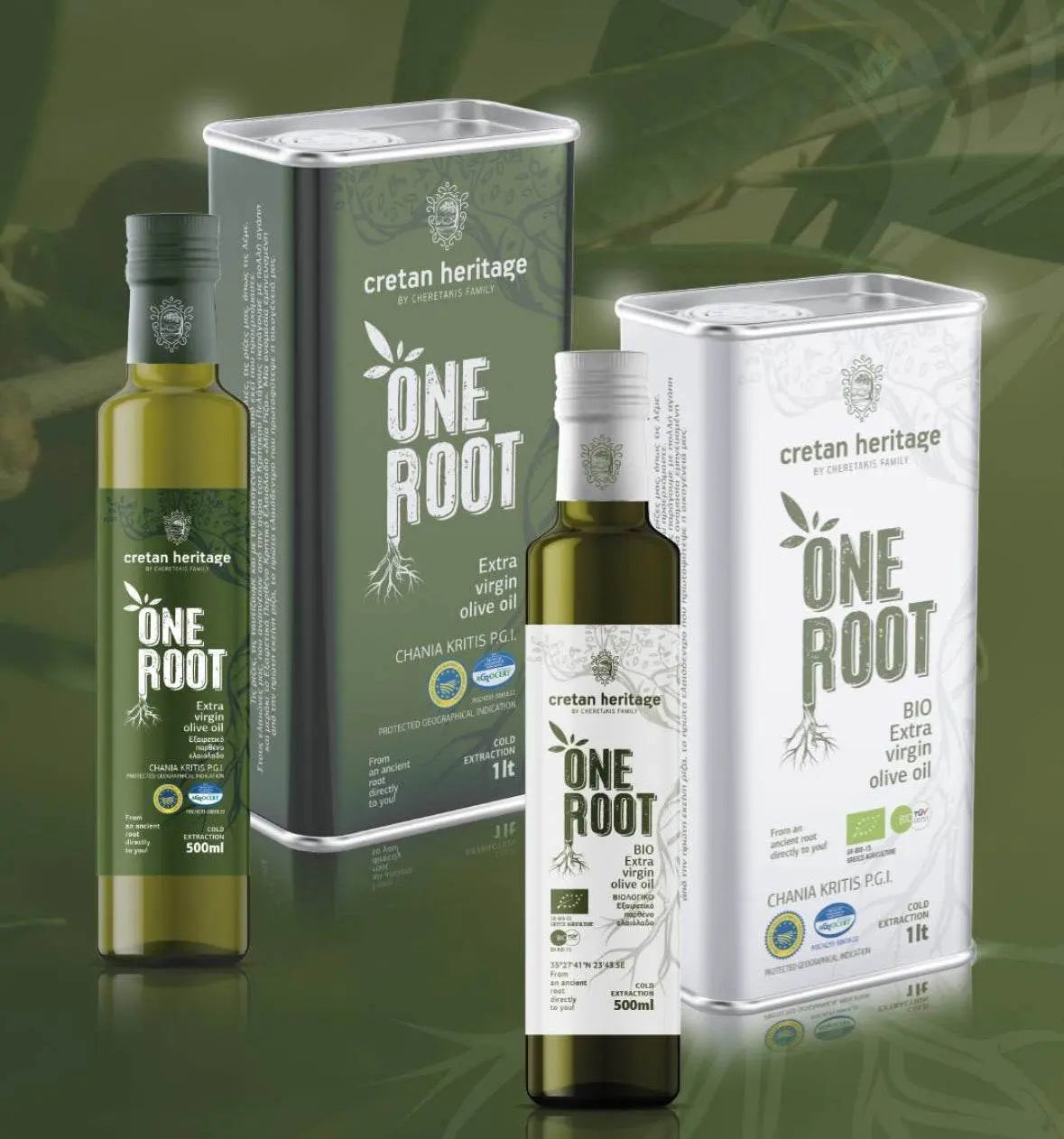 Cretan Heritage – One Root - 5 Liter Blik Extra Vierge Olijfolie