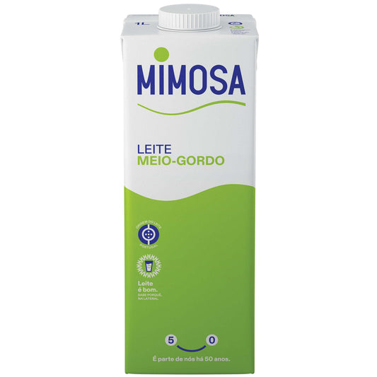 Mimosa Leite UHT Meio Gordo 1L - Portuguese Semi-Skimmed UHT Milk - Desapega