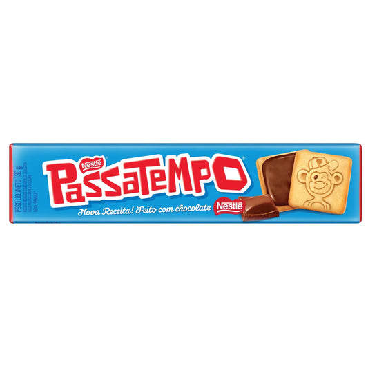 NESTLÉ Passatempo Chocolate Biscuits 130g - Brazilian Chocolate Sandwich Cookie - Desapega