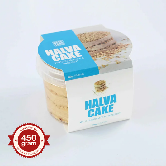 Bolo Halva Premium – 450g – Avelã e Chocolate