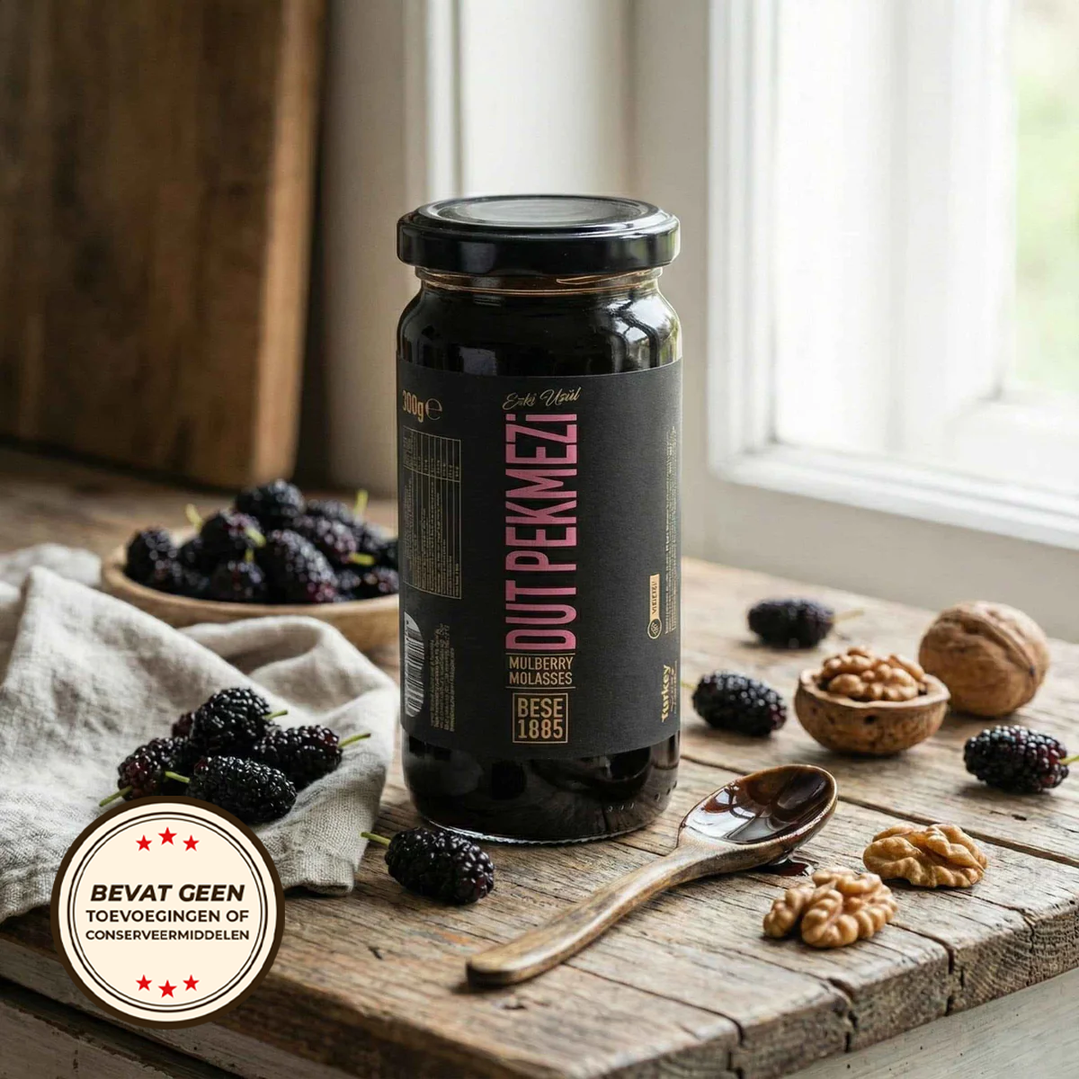 Premium Mulberry Molasses – 300g Glass Jar | 100% Natural & No Added Sugar