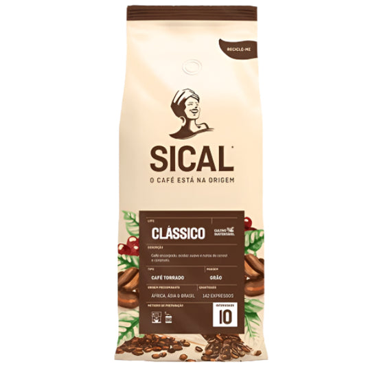 Café Sical Whole Bean Coffee 1Kg - Authentic Portuguese Flavor