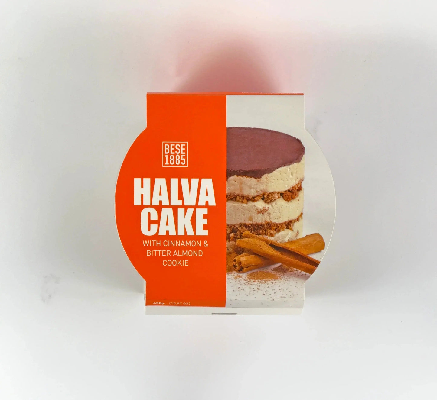 Premium Halva Cake – 450g – Cinnamon & Bitter Almond