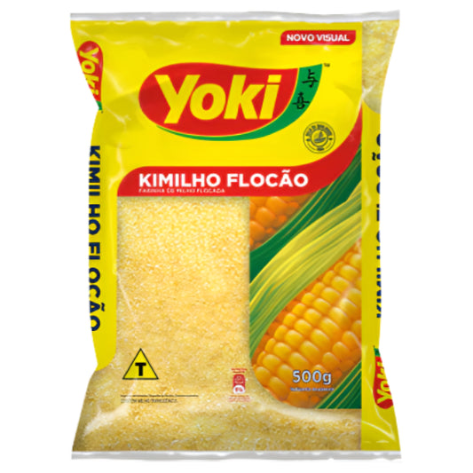 Yoki Quimilo Flocão - Pre-Cooked Coarse Cornmeal for Fluffy Dishes