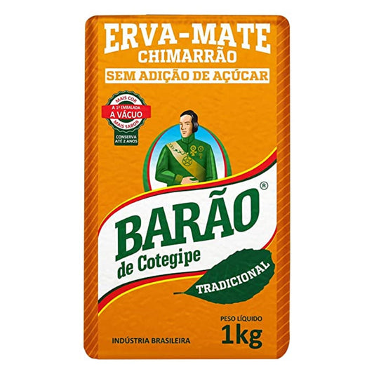 Barão Erva Mate Tradicional 1kg classic Brazilian yerba mate for chimarrão with fresh herbal flavor - Desapega.nl