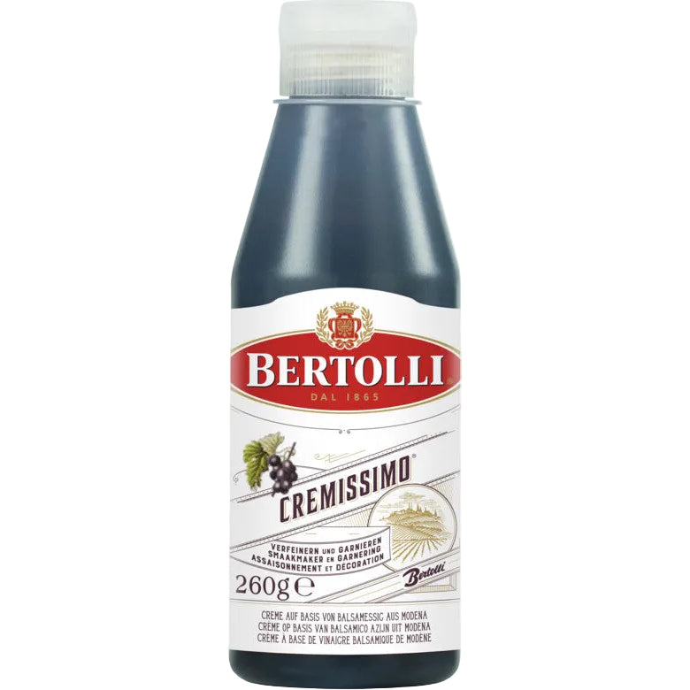 Bertolli Crema di Balsamico 250g bottle - Italian balsamic glaze with Modena PGI vinegar for drizzling on salads and desserts - Desapega.nl