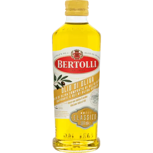 Bertolli Olio Classico 500ml bottle - versatile Italian olive oil blend for cooking and dressings - Desapega.nl