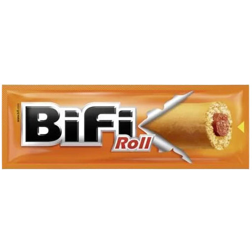 BiFi Roll The Original 2x40g duo-pack with naturally smoked sausage in bread roll, German snack