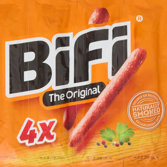 Bifi Worstjes The Original 4-pack, classic mini salami sausages, protein-rich snack, authentic German origin - Desapega.nl