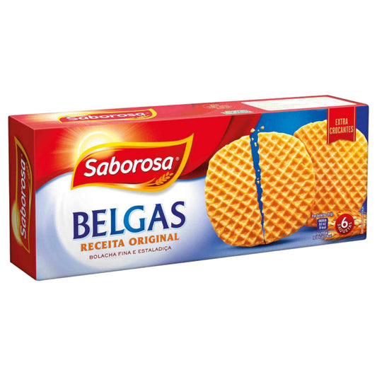 Saborosa Bolachas Belgas 220g - Classic Belgian-Style Biscuits - Desapega
