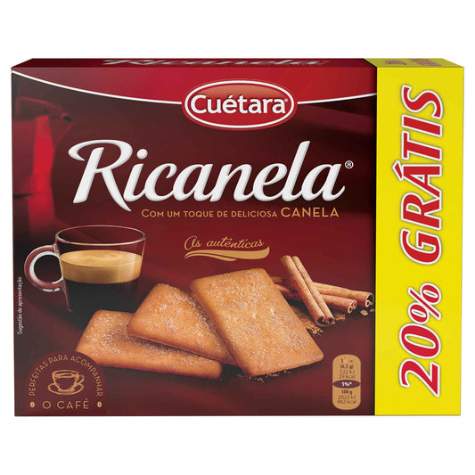 Cuétara Bolachas Ricanela 341g - Cinnamon Sugar Biscuits - Desapega