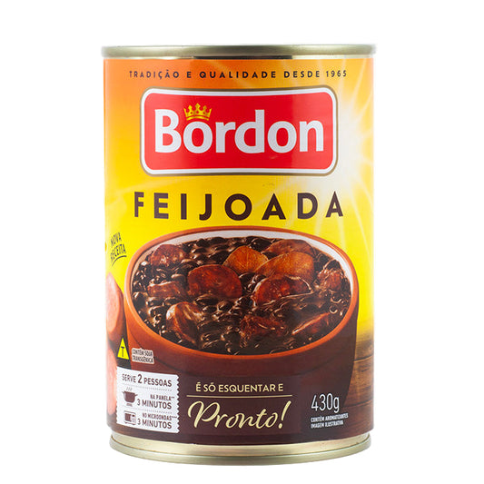 Bordon Feijoada Brazileira Pronta 430g — ready-to-heat Brazilian feijoada with beans and pork - Desapega.nl
