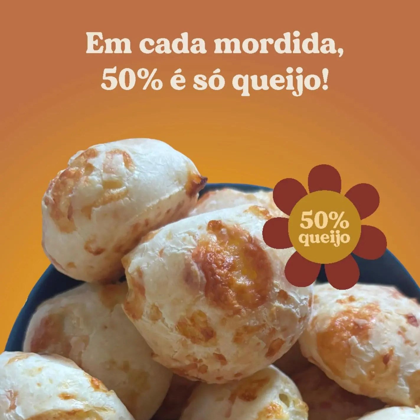 BraziLekker Pão de Queijo - 25 units of authentic Brazilian cheese bread, golden brown and freshly baked, gluten-free artisanal quality - Desapega.nl