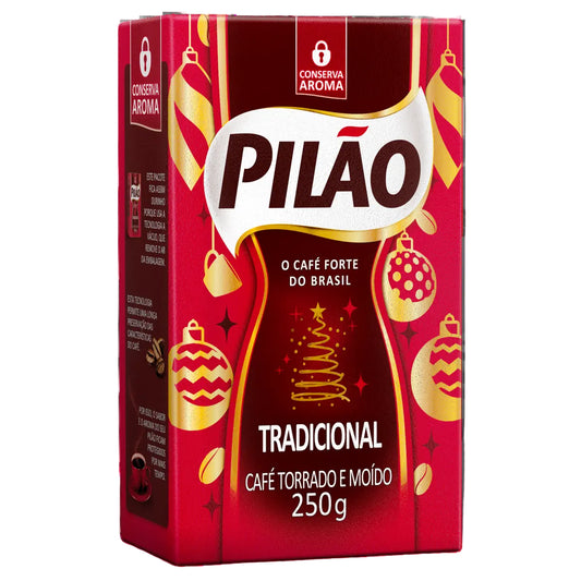 Café Pilão Tradicional 250g - Strong Brazilian Ground Coffee - Desapega