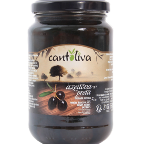 Cantoliva Azeitona Preta Inteira 210g - Whole Black Olives - Desapega