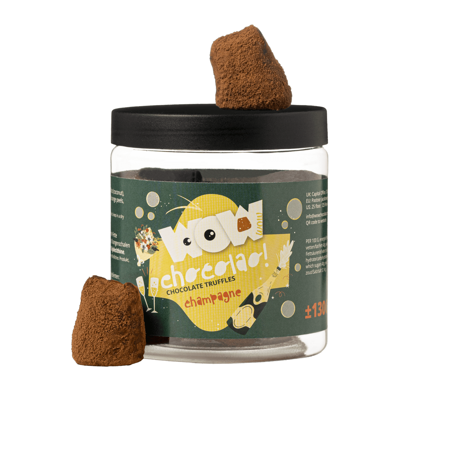 Champagne - Mother's day chocolate truffles - Gifting jar 130g