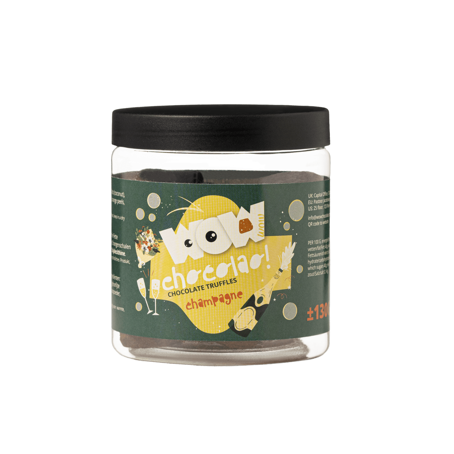 Champagne - Mother's day chocolate truffles - Gifting jar 130g